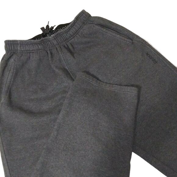 Reebok Baggy Drawstring Sweatpants Gym Pants Pockets Sportswear Athleisure Small - Picture 1 of 10